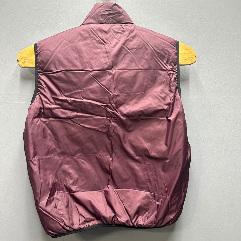 Moose Creek Reversible Down Puffer Vest Mens L Khaki Plum 50/50 Down Feather NWT - Picture 3 of 9